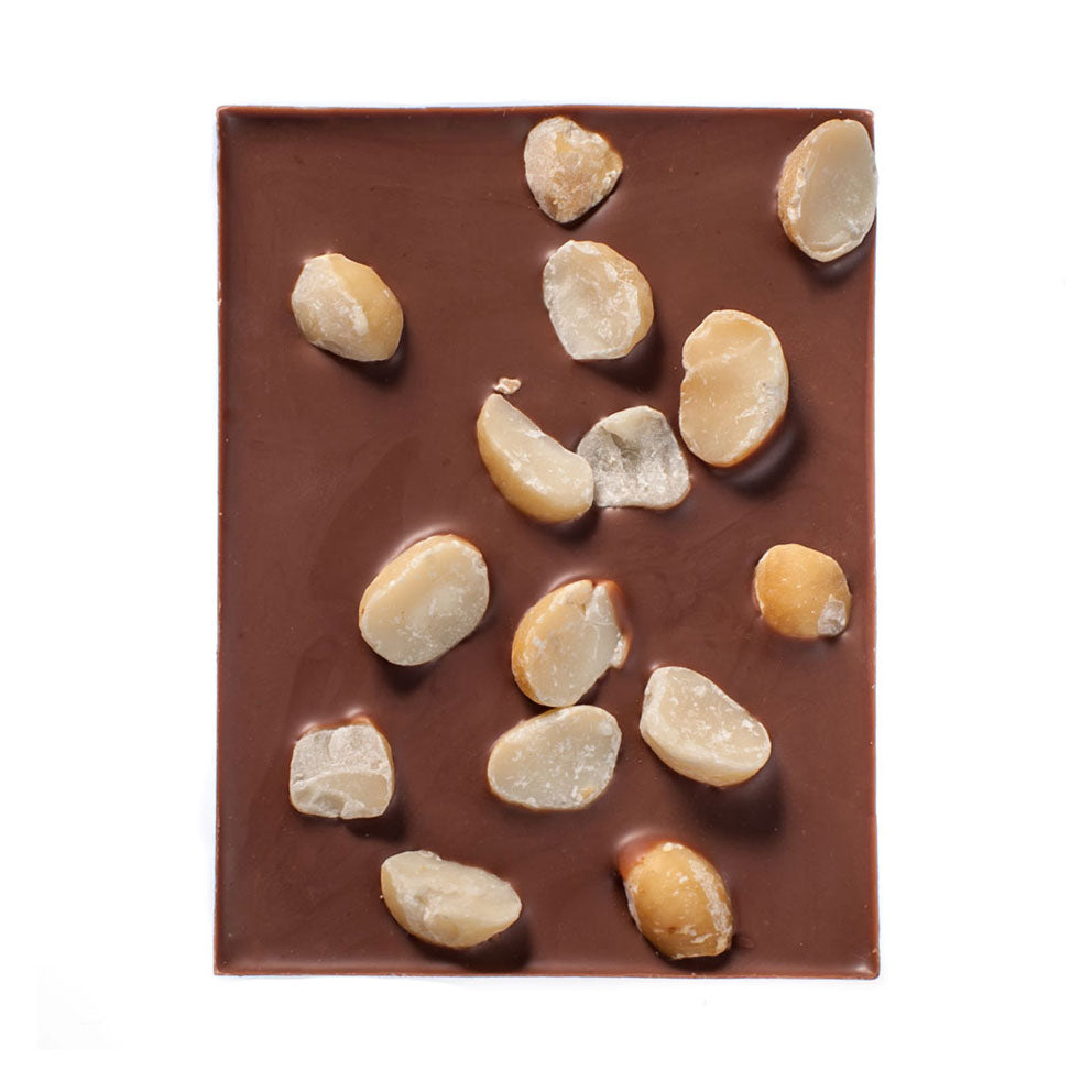 Edel-Vollmilch Schokolade mit Macadamia-nuss