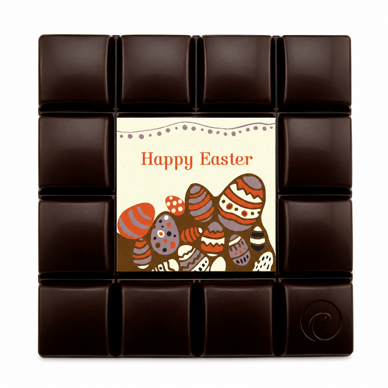 Motivtafel Edel Zartbitter - Happy Easter - 85g Tafel