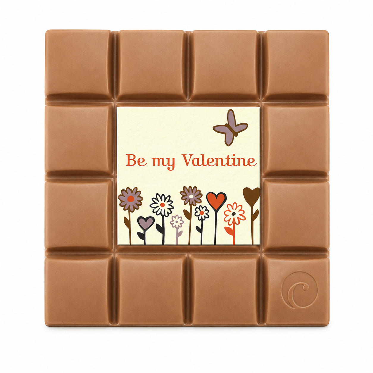 Motivtafel Edel Vollmilch - Be my Valentine - 85g Tafel