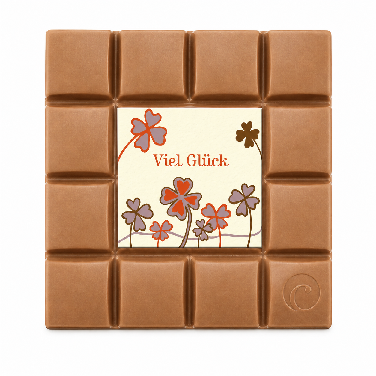 Motivtafel Edel Vollmilch - Viel Glück - 85g Tafel