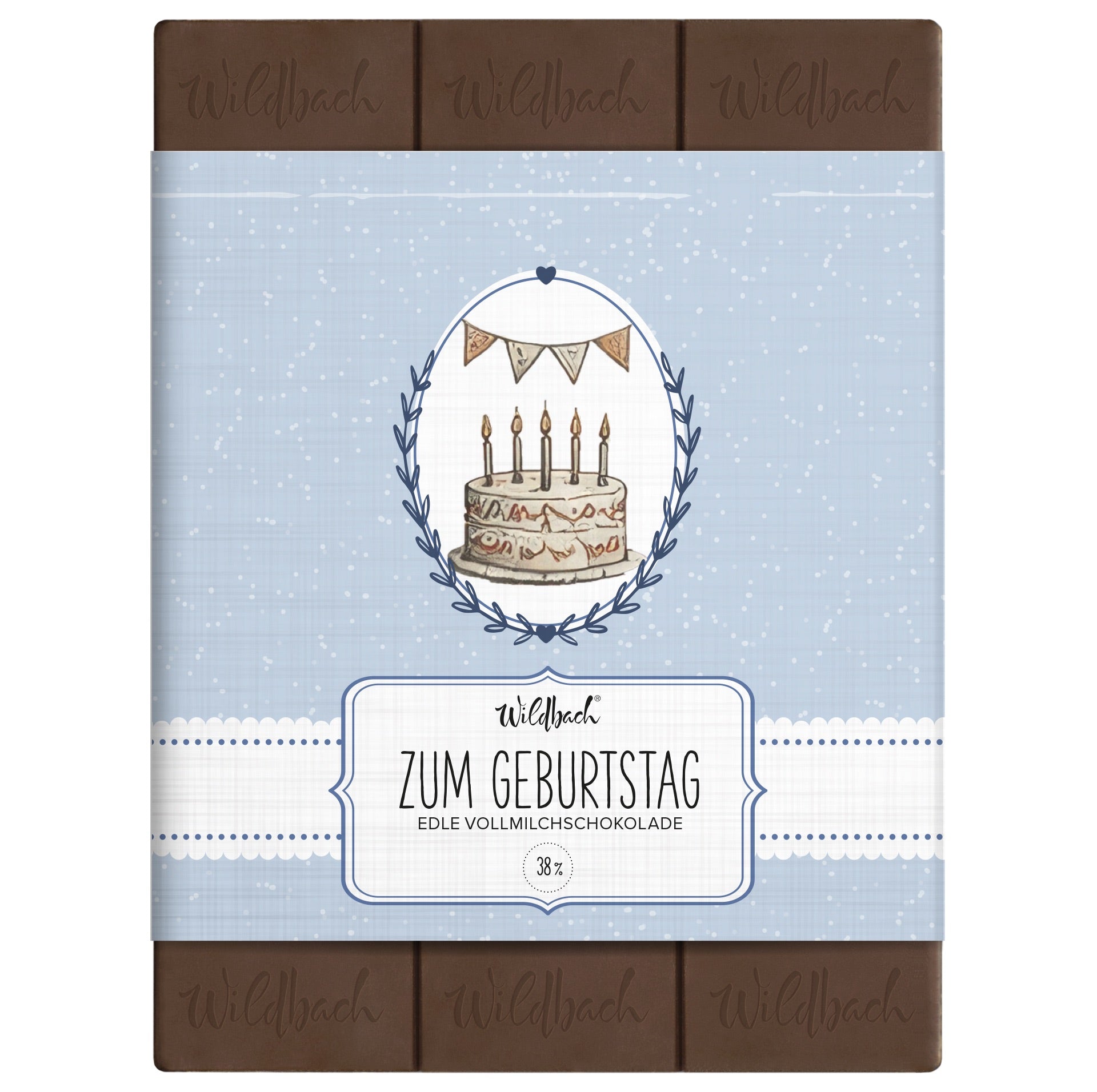 Wildbach Zum Geburtstag Vintage – Vollmilch 38% – 70g Tafel
