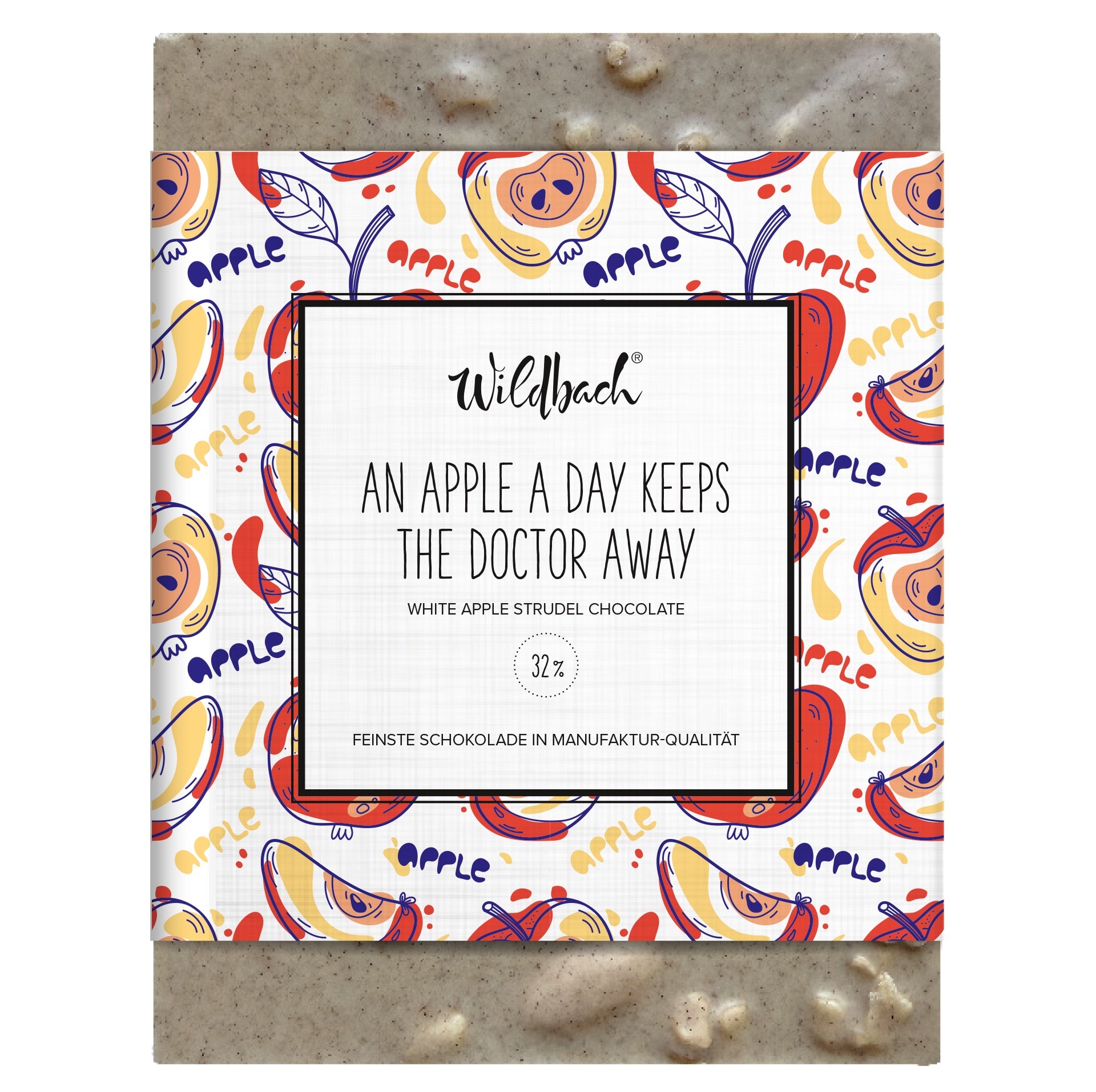 Wildbach An Apple a Day Keeps the Doctor Away – Weiße Schokolade 32% – 70g Tafel