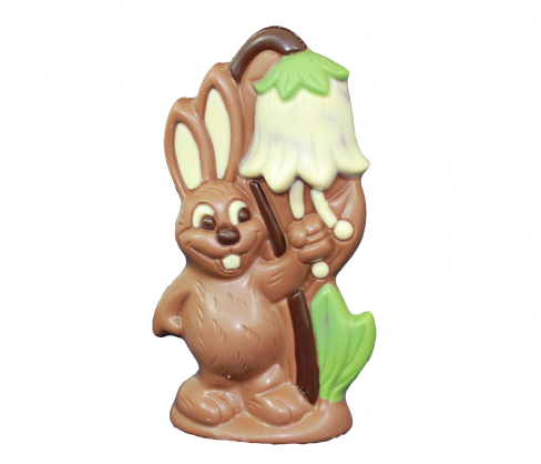 Hase mit Osterglocke