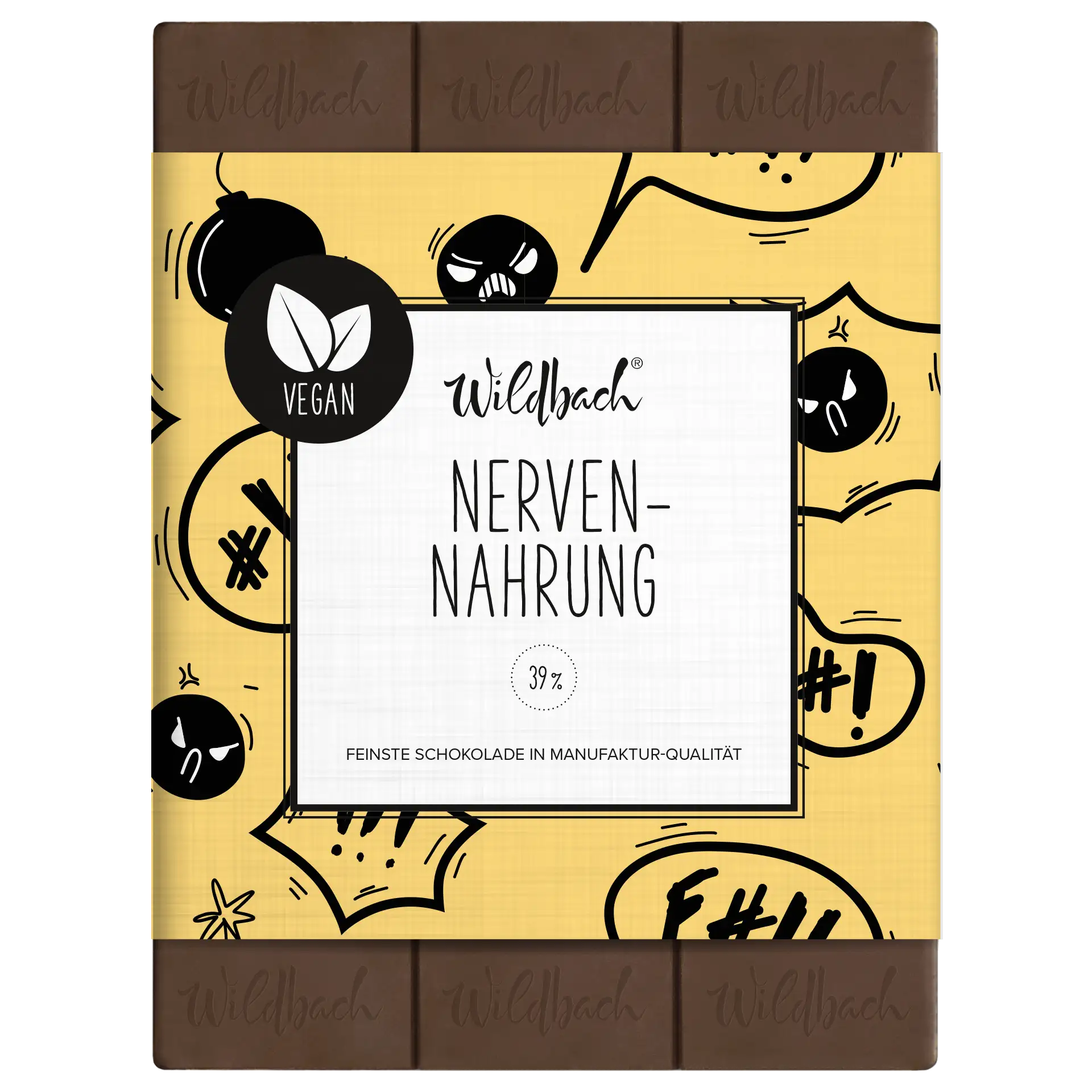 Wildbach Nervennahrung Vegan mit Hafer und Mandel – 70g Tafel