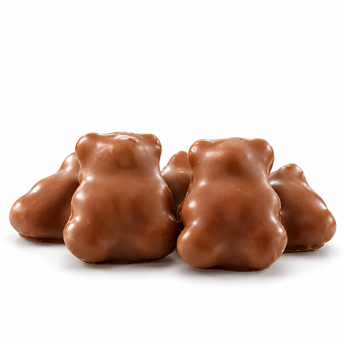 Fruchtsaftgummibären mit Vollmilchschokolade 38% – 150g