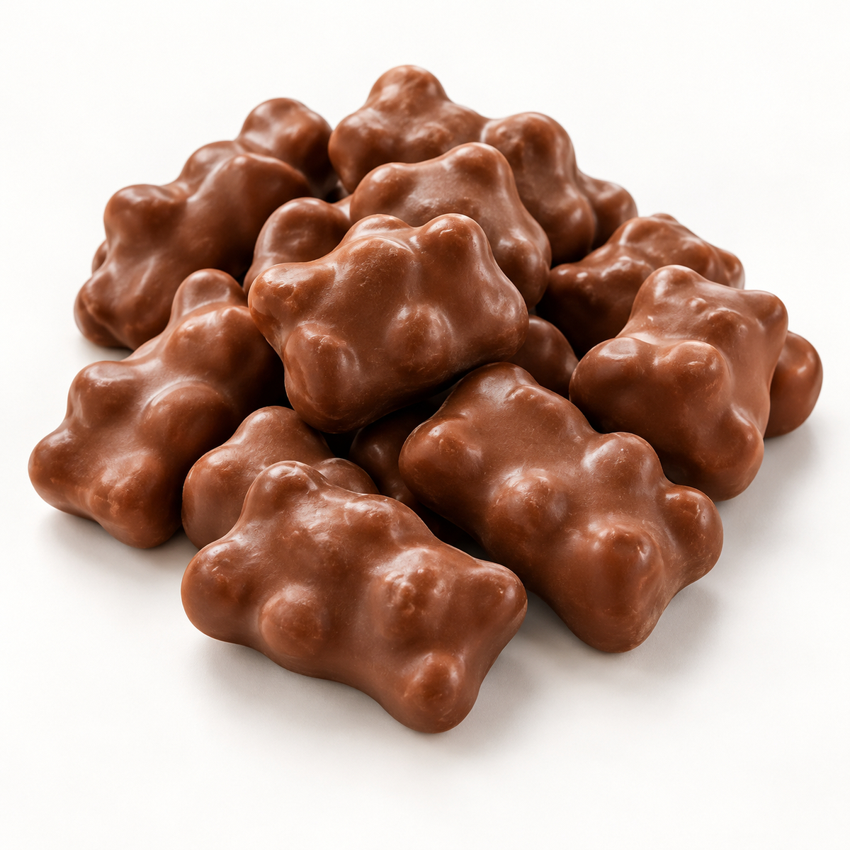 Fruchtsaftgummibären mit Vollmilchschokolade 38% – 150g