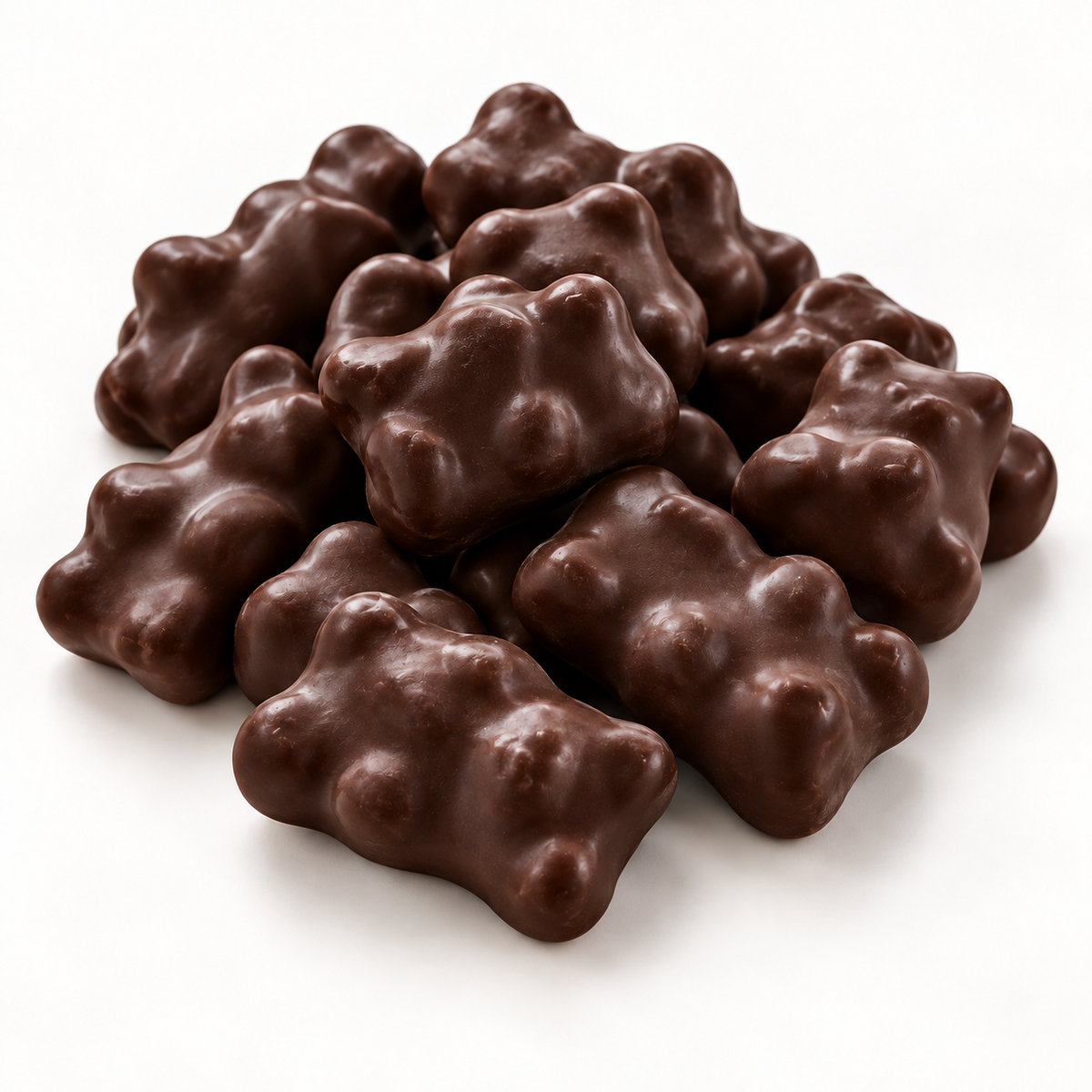 Fruchtsaftgummibären mit Zartbitterschokolade 62% – 150g