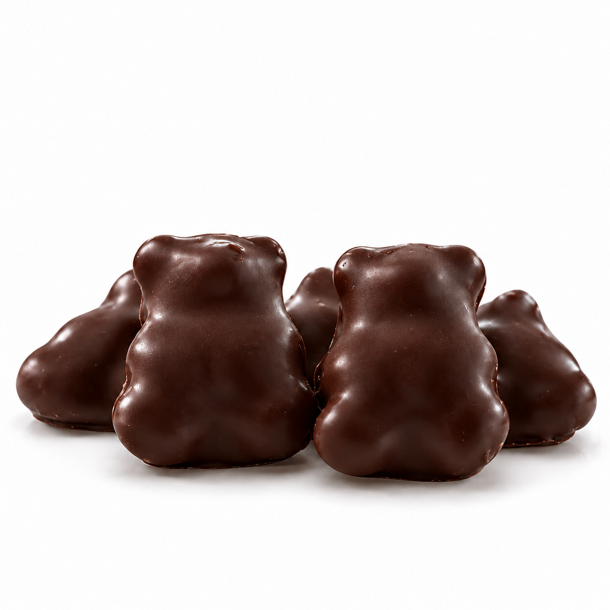 Fruchtsaftgummibären mit Zartbitterschokolade 62% – 150g