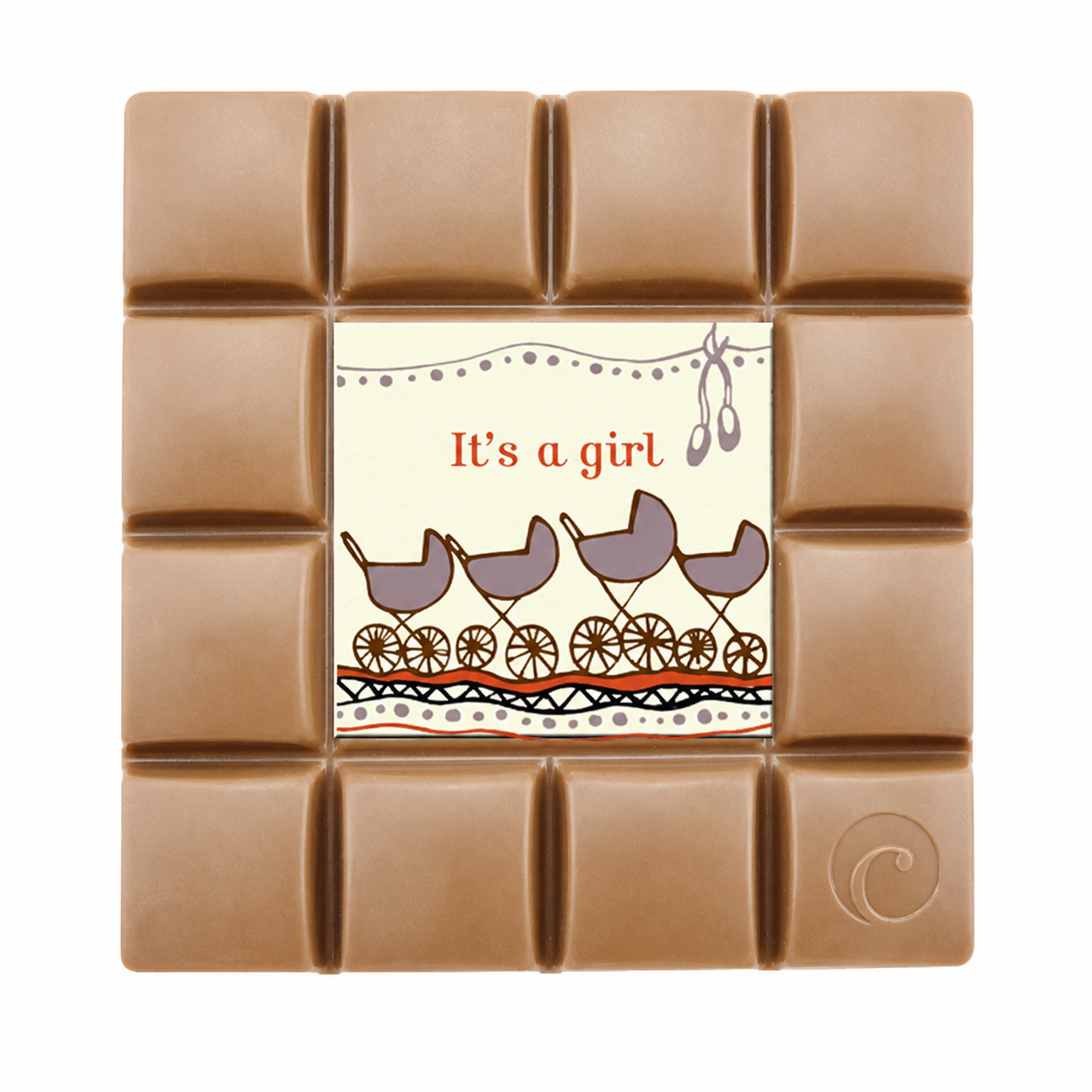 Motivtafel Edel Vollmilch - It’s a girl - 85g Tafel