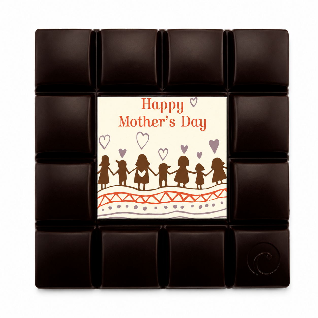 Motivtafel Edel Zartbitter - Happy Mother’s Day - 85g Tafel