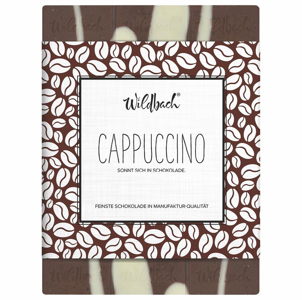 Wildbach Cappuccino – Vollmilch 38% & Weiße Schokolade – 70g Tafel
