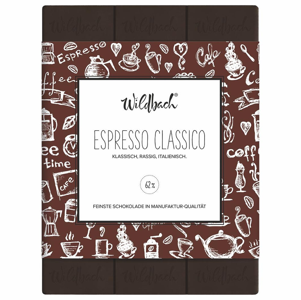 Wildbach Espresso Classico – Zartbitter 62% – 70g Tafel