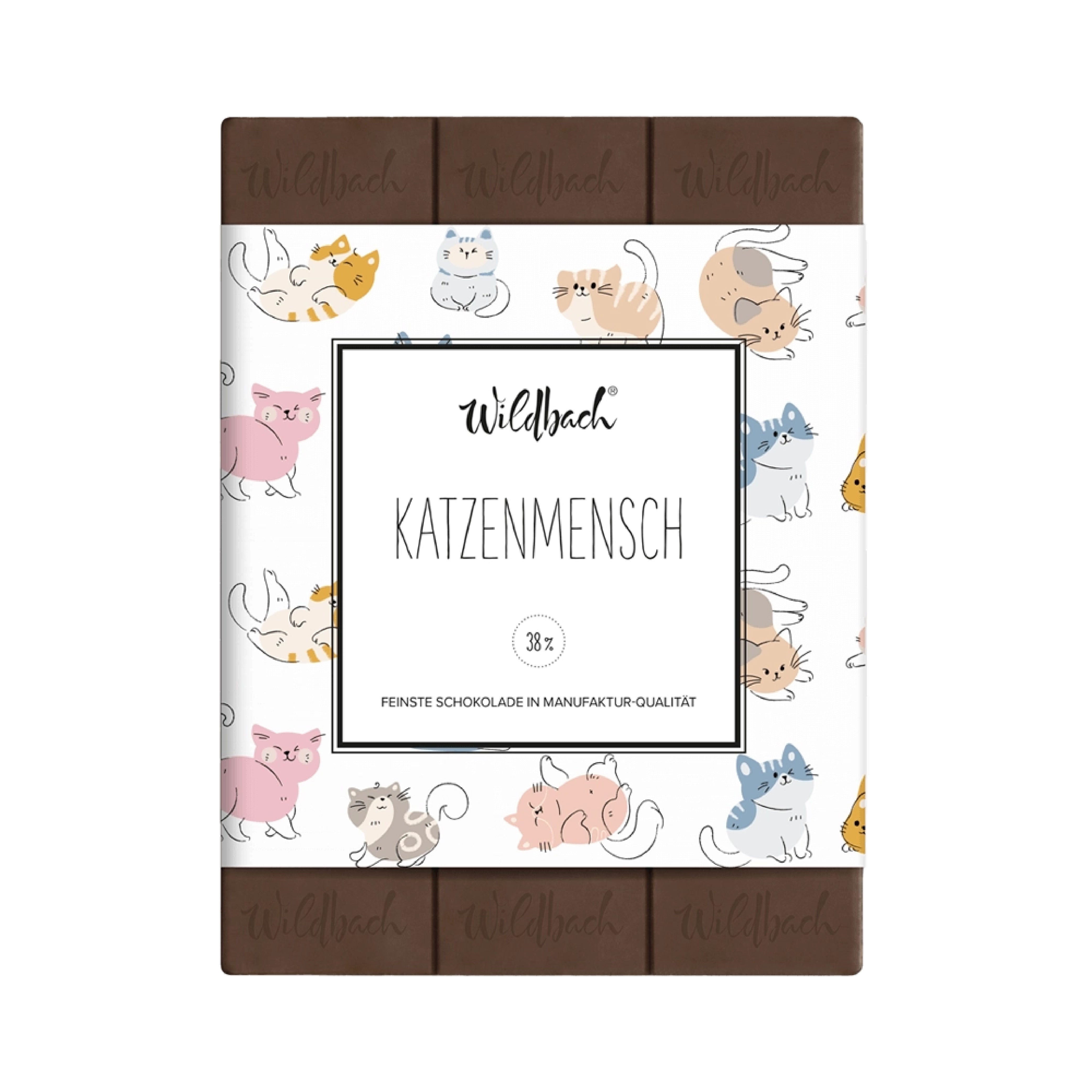 Wildbach Katzenmensch – Vollmilch 38% – 70g Tafel