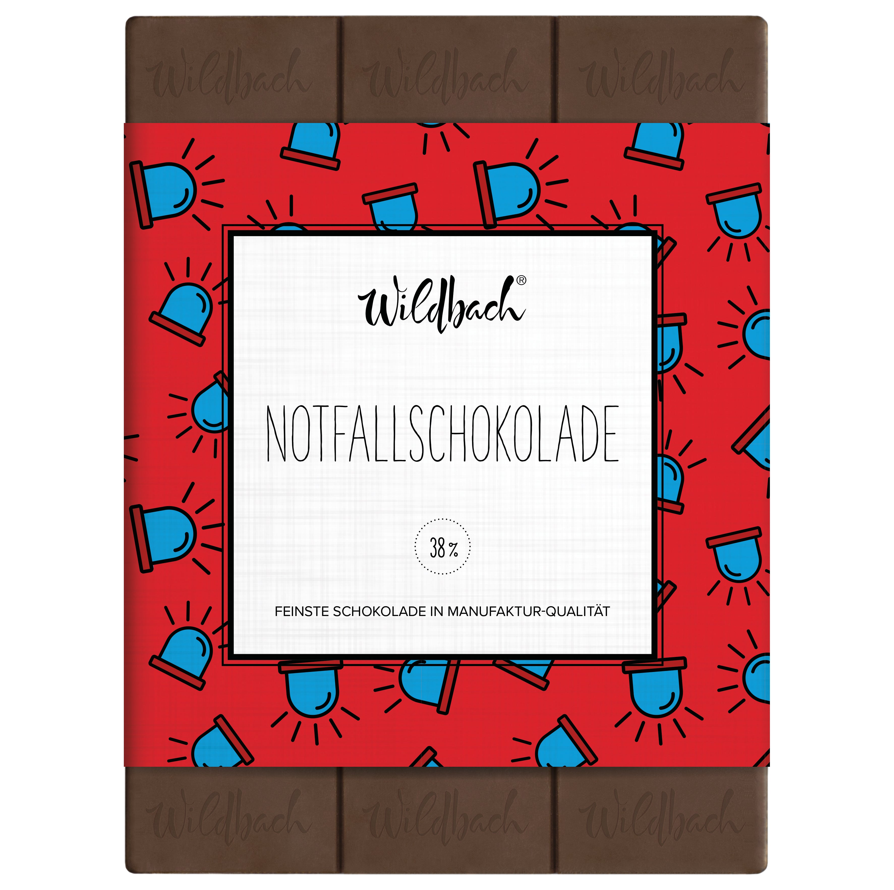 Wildbach Notfallschokolade – Vollmilch 38% – 70g Tafel