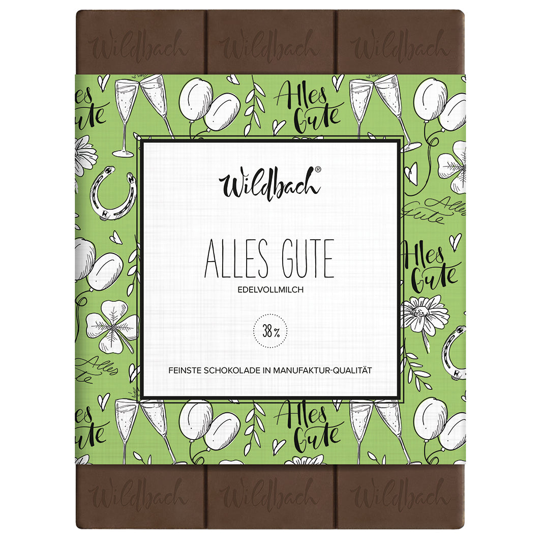 Wildbach Alles Gute – Vollmilch 38% – 70g Tafel
