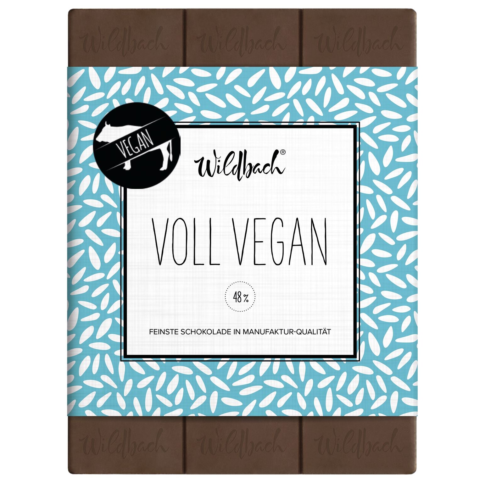 Wildbach Voll Vegan Reissirup-Schokolade 48% – 70g Tafel