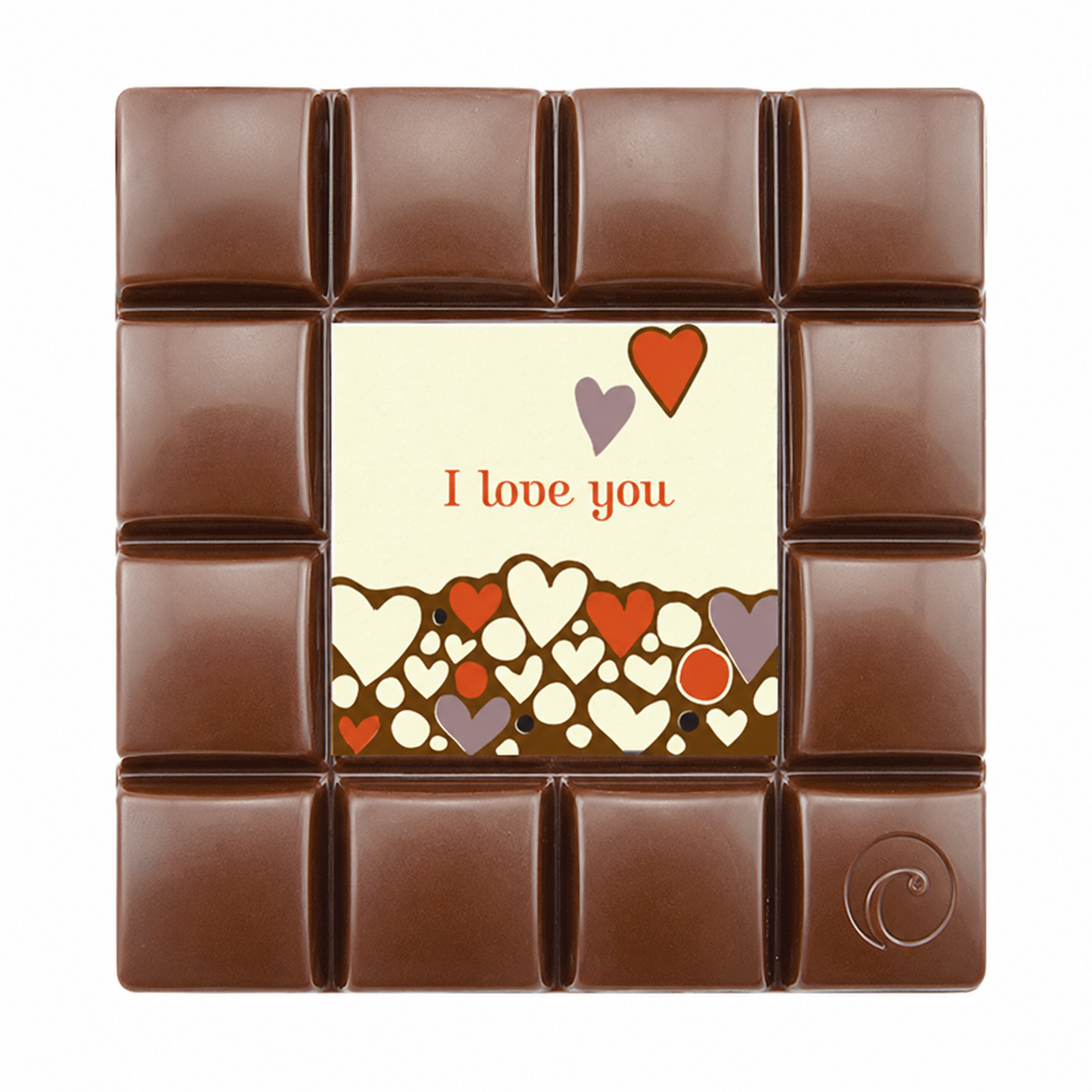 Motivtafel Edel Zartbitter - I love you - 85g Tafel