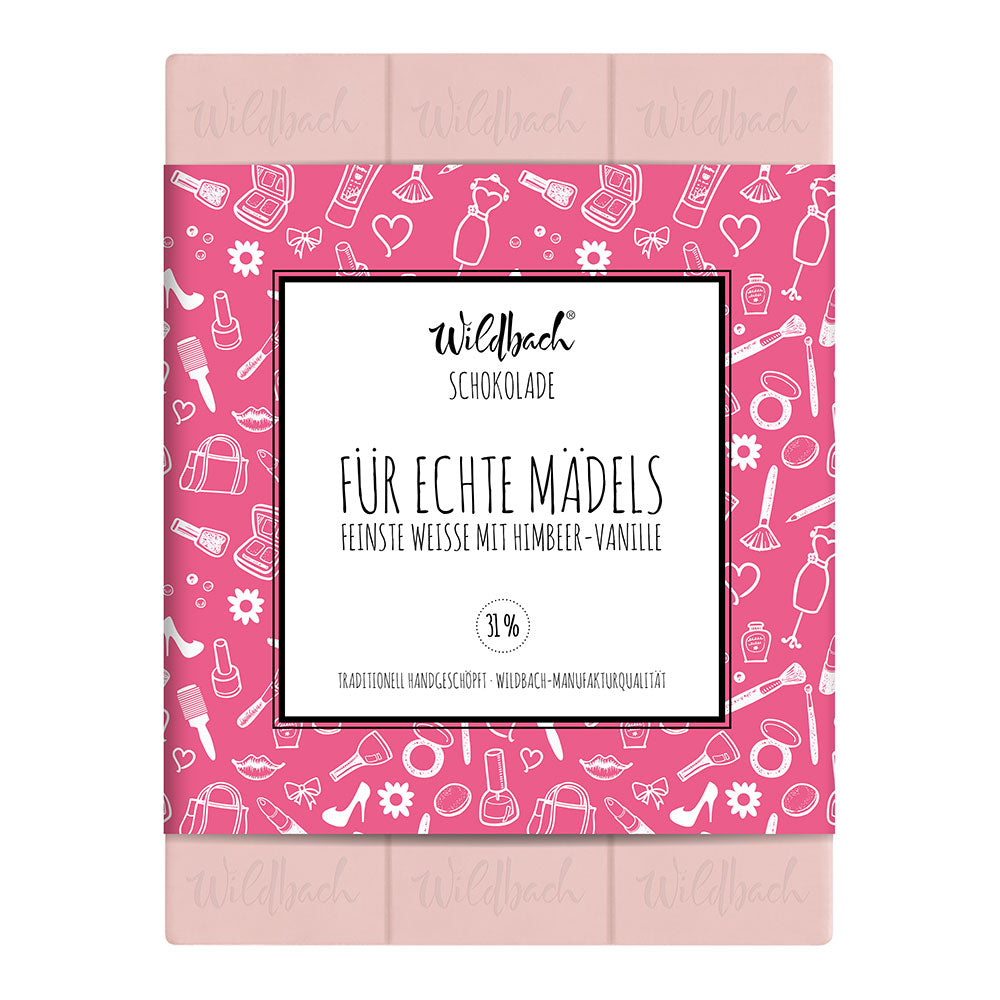 Feinste Weiße mit Himbeeren