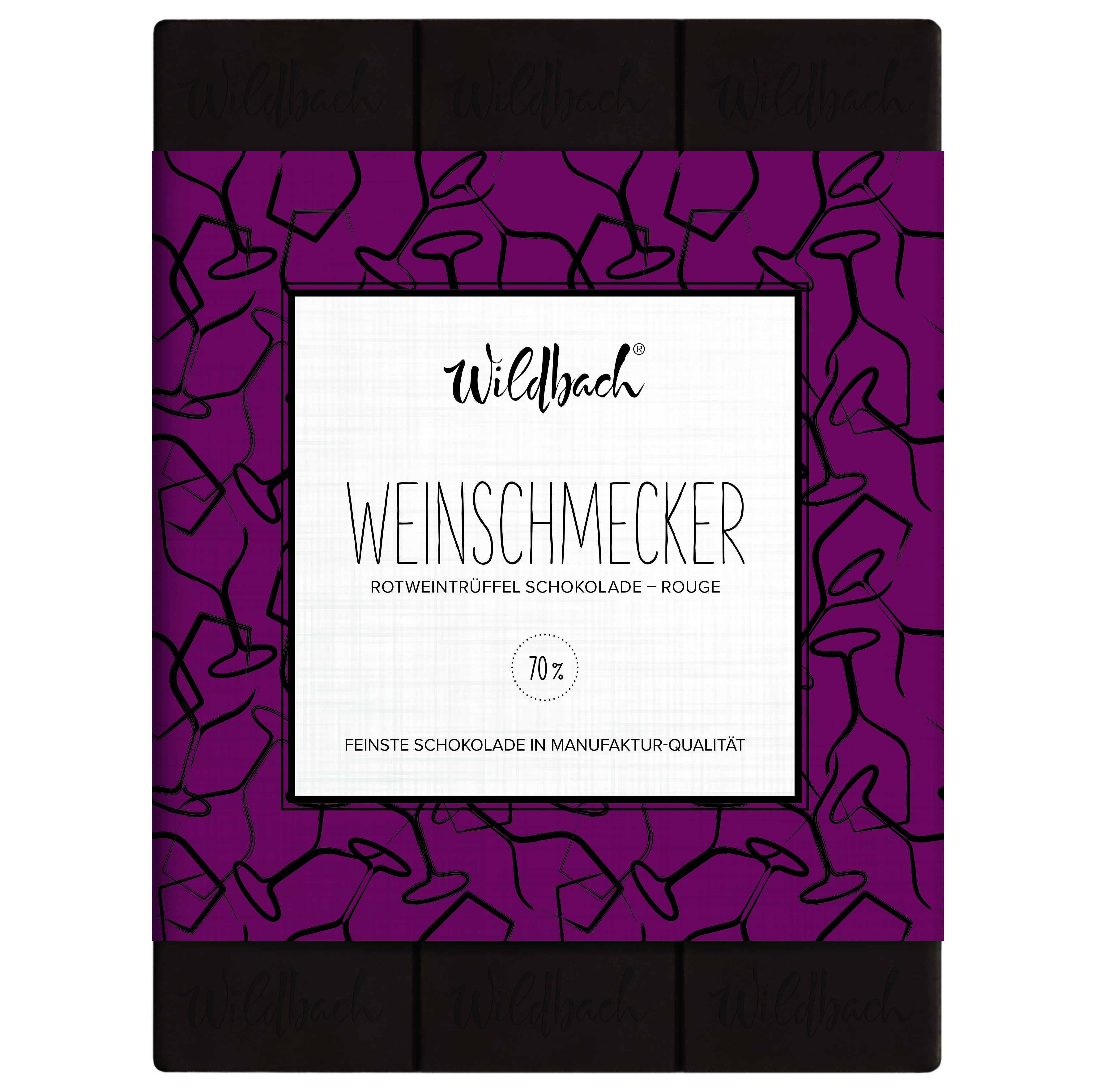 Edel Zartbitter mit Rotwein Füllung